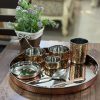 Copper Steel Thali Sets