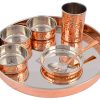 Copper Steel Thali Sets