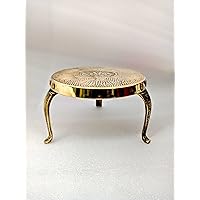 Brass Mukkali Stool