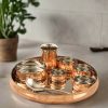 Copper Steel Thali Sets