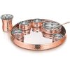 Copper Steel Thali Sets