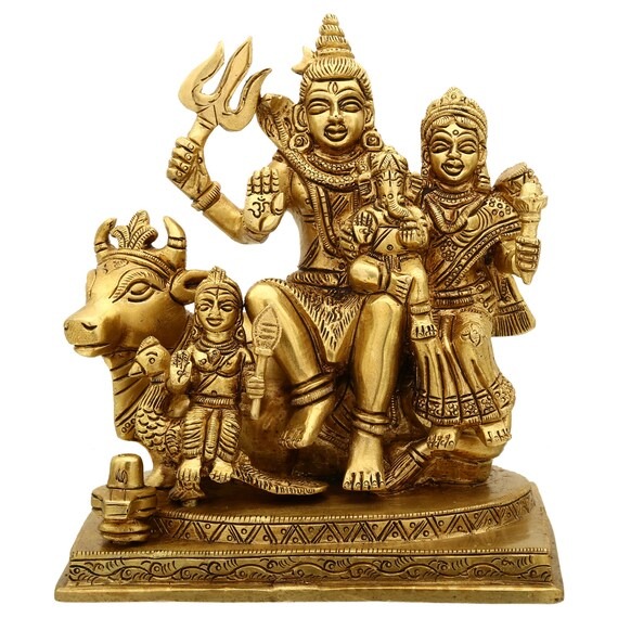Antique God Shiva Family