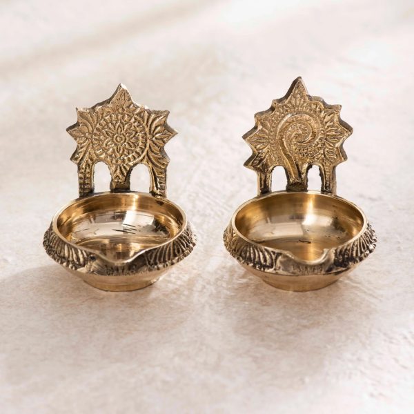 Brass Diya Set