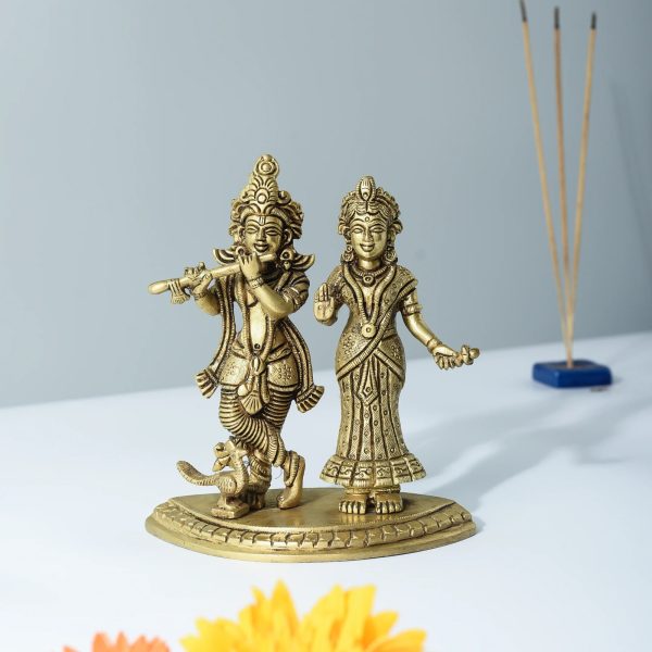 Brass Radha Krishna Idol