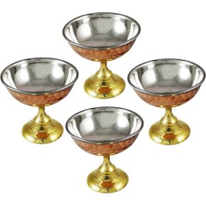 Copper Steel Ice Cream Cups