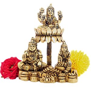 Laxmi Kubera Brass Set