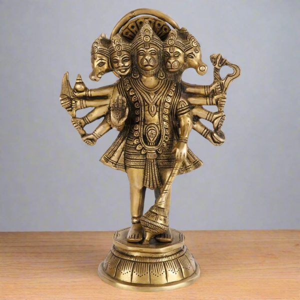 Panchamukha Hanuman Brass Idol