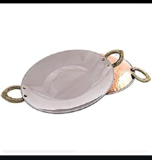 Copper and Steel Serving Plater