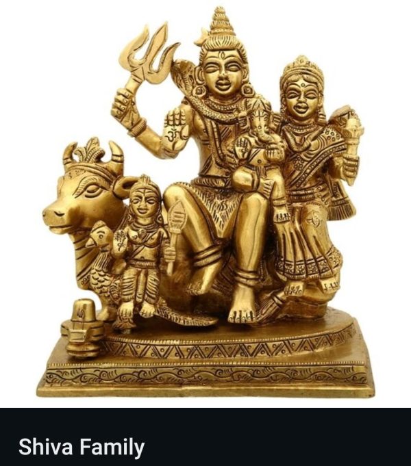 Antique God Shiva Family