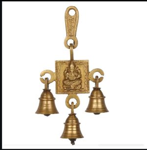 Brass Ganesh Wall Hanging Bells