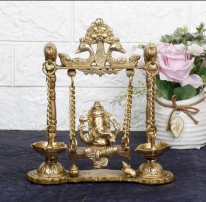 Brass Ganesh Jula with Diya Brass Ganesh Jula with Diya