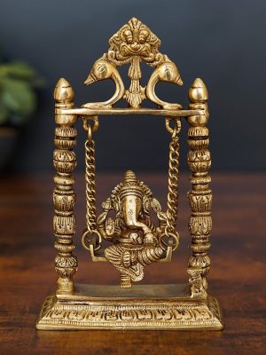 Brass Ganesh Jula with Diya Brass Ganesh Jula