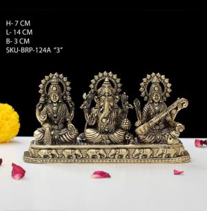 Brass Ganesh Laxmi Parvathi Brass Ganesh Laxmi Parvathi