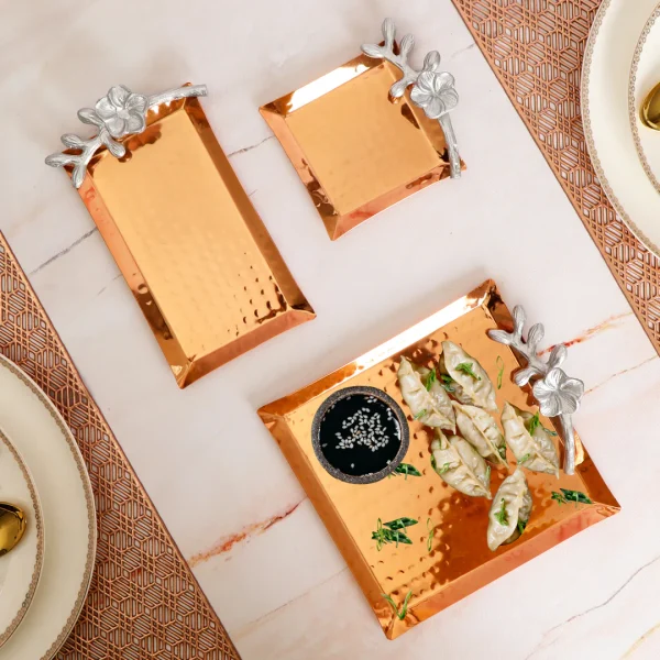 Copper Trays Set