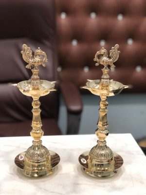 brass-peacock-samai Kerala Fancy Diya 3