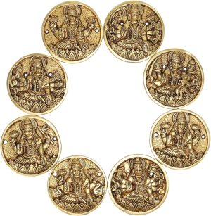 brass round asta laxmi wall Round Asta Laxmi wall Fixing Blocks