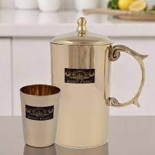 Bronze Jug and Glass